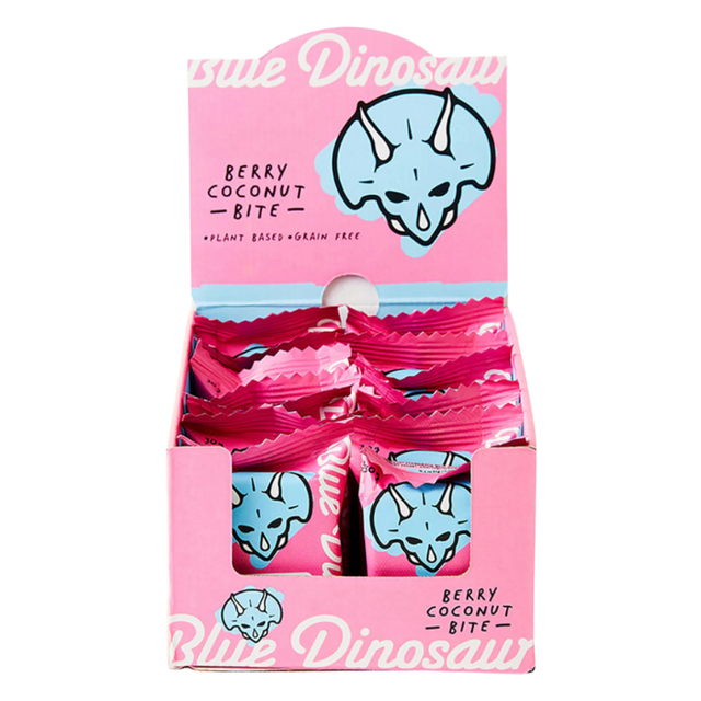 Blue Dinosaur - Hand Baked Bite - Berry & Coconut