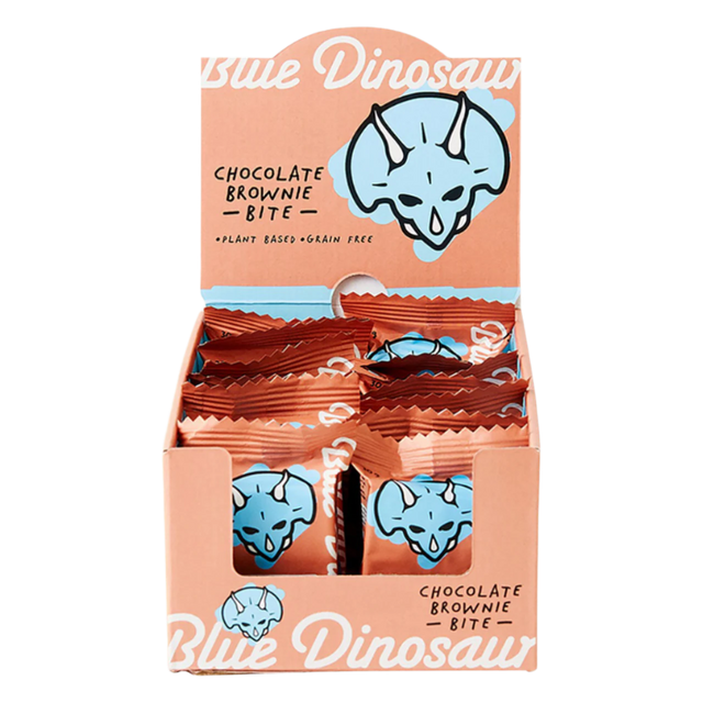 Blue Dinosaur - Hand Baked Bite - Chocolate Brownie