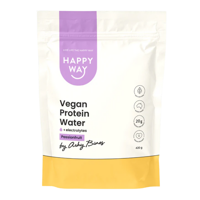 HappyWay- Ashy Bines Vegan Protein Water 420g - Passionfruit