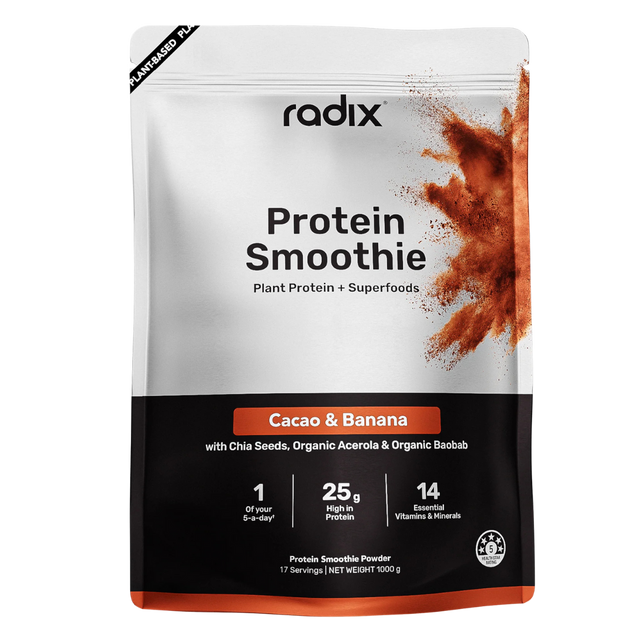 Radix Nutrition - Plant Protein Smoothie Bag - Cacao & Banana (1kg)