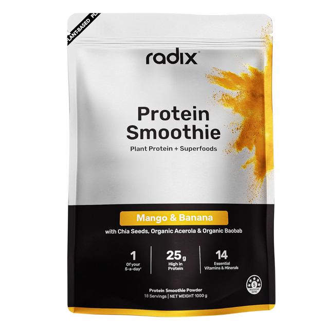 Radix Nutrition - Plant Protein Smoothie Bag - Mango & Banana (1kg)