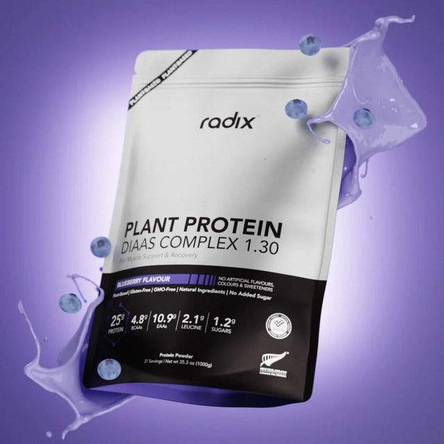 Radix Nutrition - Plant Protein DIAAS Complex™ 1.30 Bag - Blueberry (1kg) - Render