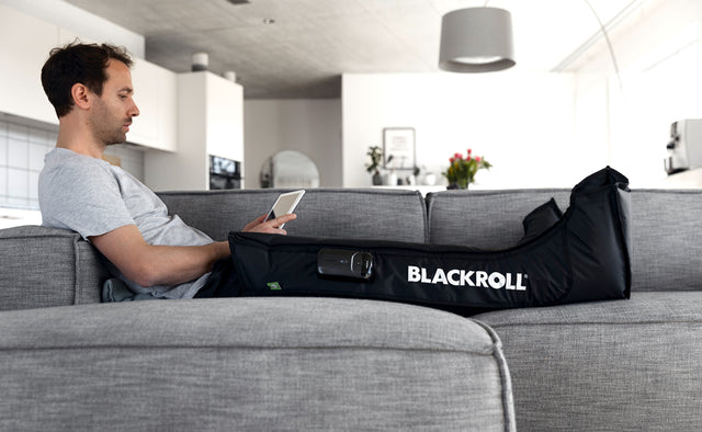 BlackRoll's black compression boots