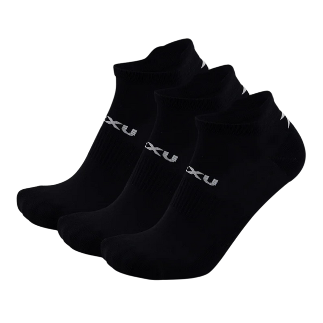 2XU-Ankle-Sock-3-Pack-Black-White