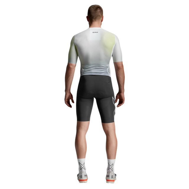 2XU - Mens Light Speed React Sleeved Trisuit - Cool Matcha/India Ink