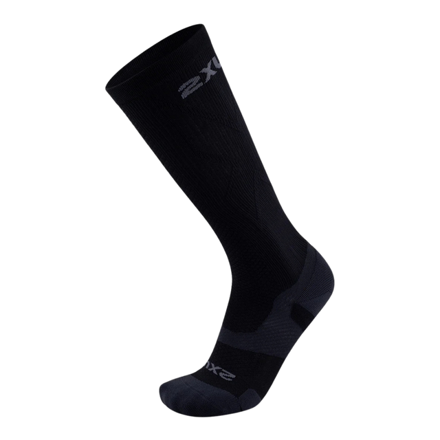 2XU-Vectr-Light-Cushion-fulllength-Socks-black-titanium-front
