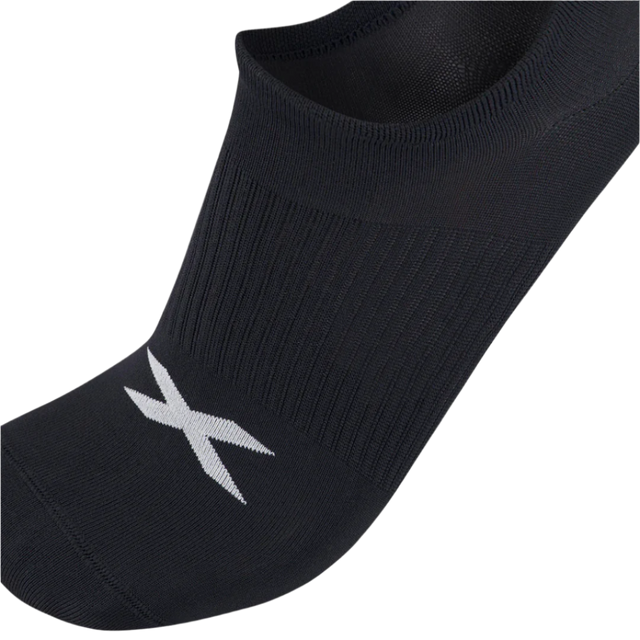 2XU - Invisible Sock 3 Pack - Black/White