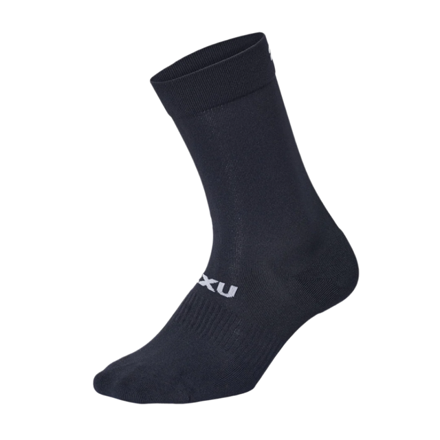 2XU - Crew Socks 3 Pack - Black/White (Front)