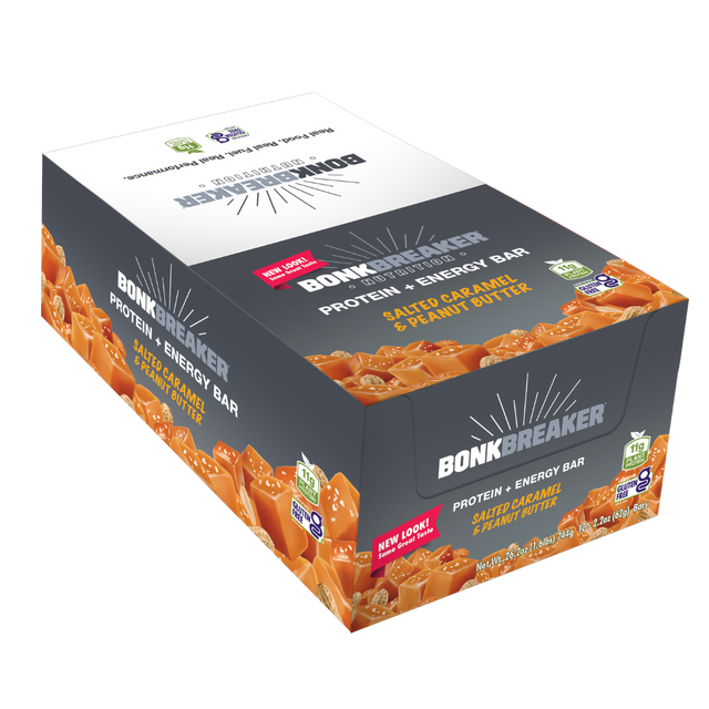 Bonk Breaker - Plant-Based Protein Bar - Salted Caramel & Peanut Butter 