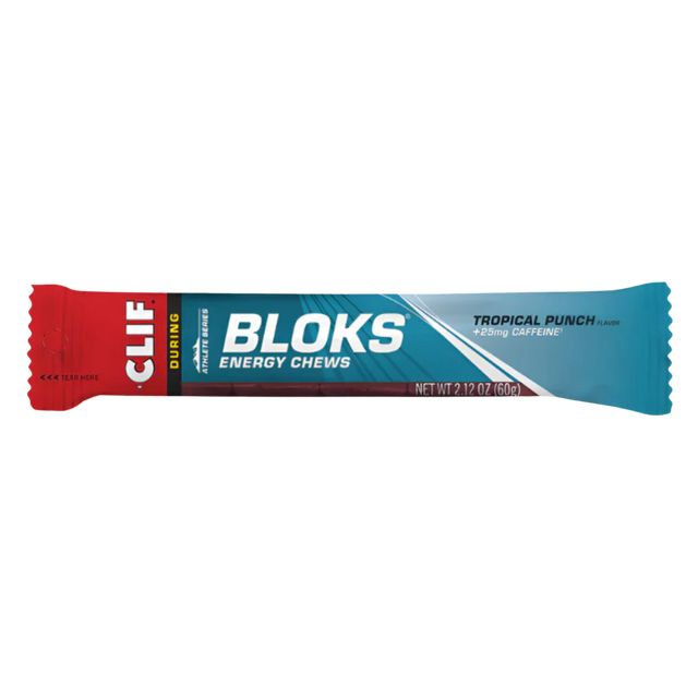 Clif Bar - Clif Bloks Energy Chews - Tropical Punch (with caffeine)