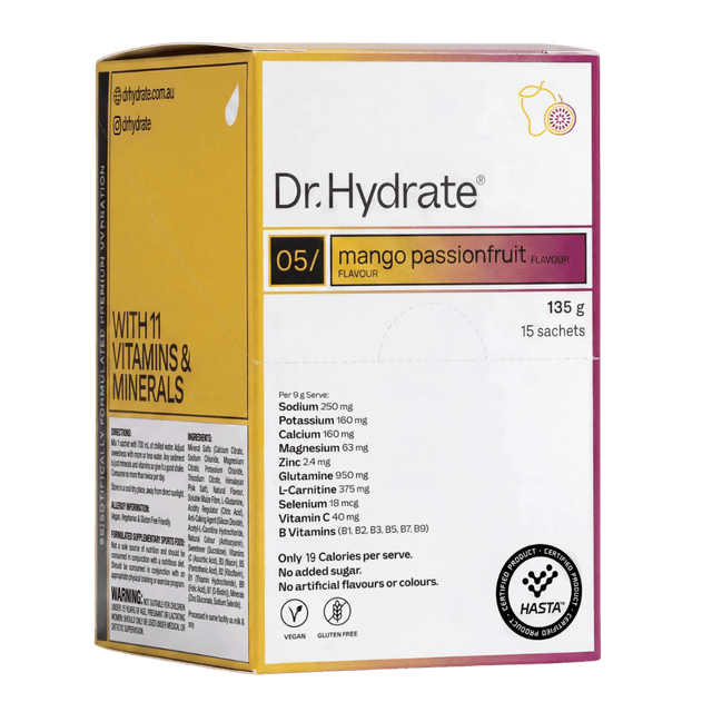 Dr. Hydrate - All-In-One Drink Sachet Box - Mango Passionfruit - Aid Station