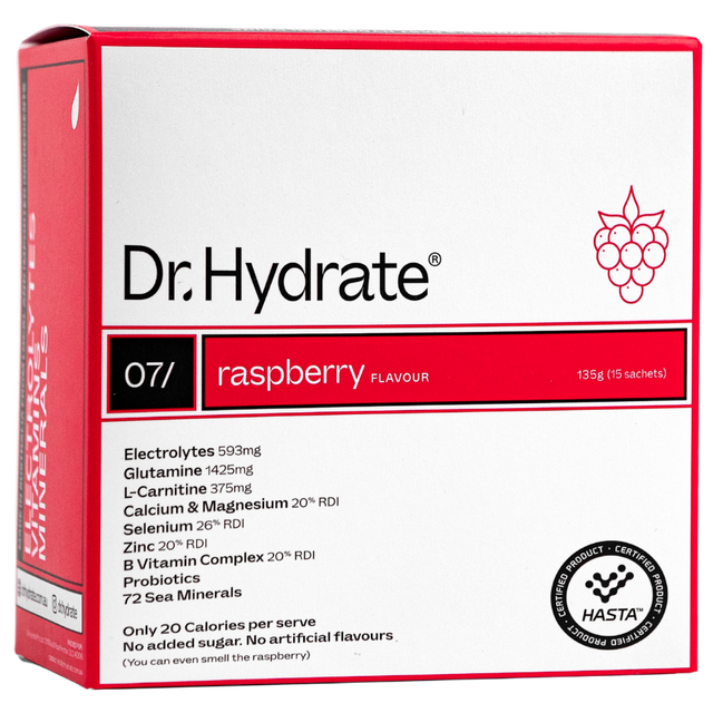 Dr. Hydrate - All-In-One Drink Sachet Box - Raspberry