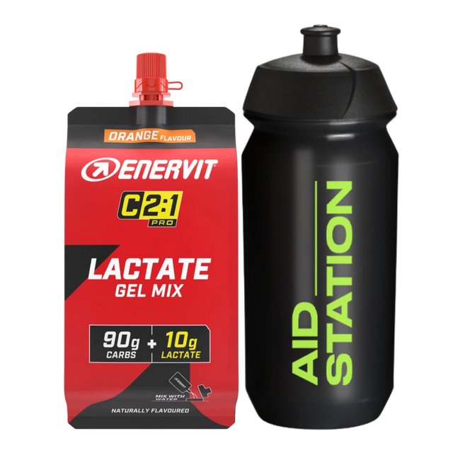 Enervit - C2:1PRO Lactate Gel Mix Drink Bottle Bundle (1 Gel Mix)