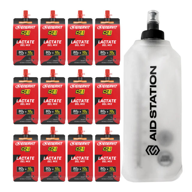 Enervit - C2:1PRO Lactate Gel Mix Soft Flask Bundle (12 Gel Mixes)
