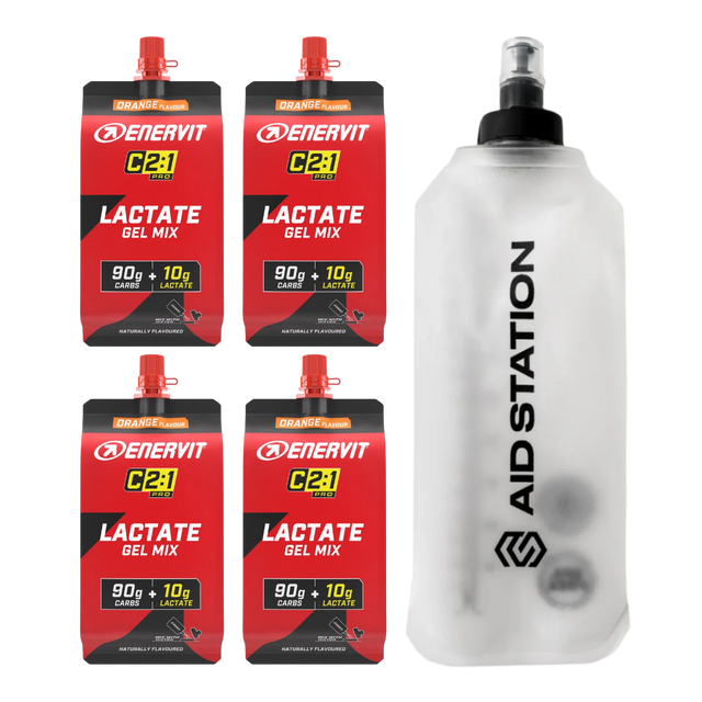 Enervit - C2:1PRO Lactate Gel Mix Soft Flask Bundle (4 Gel Mixes)