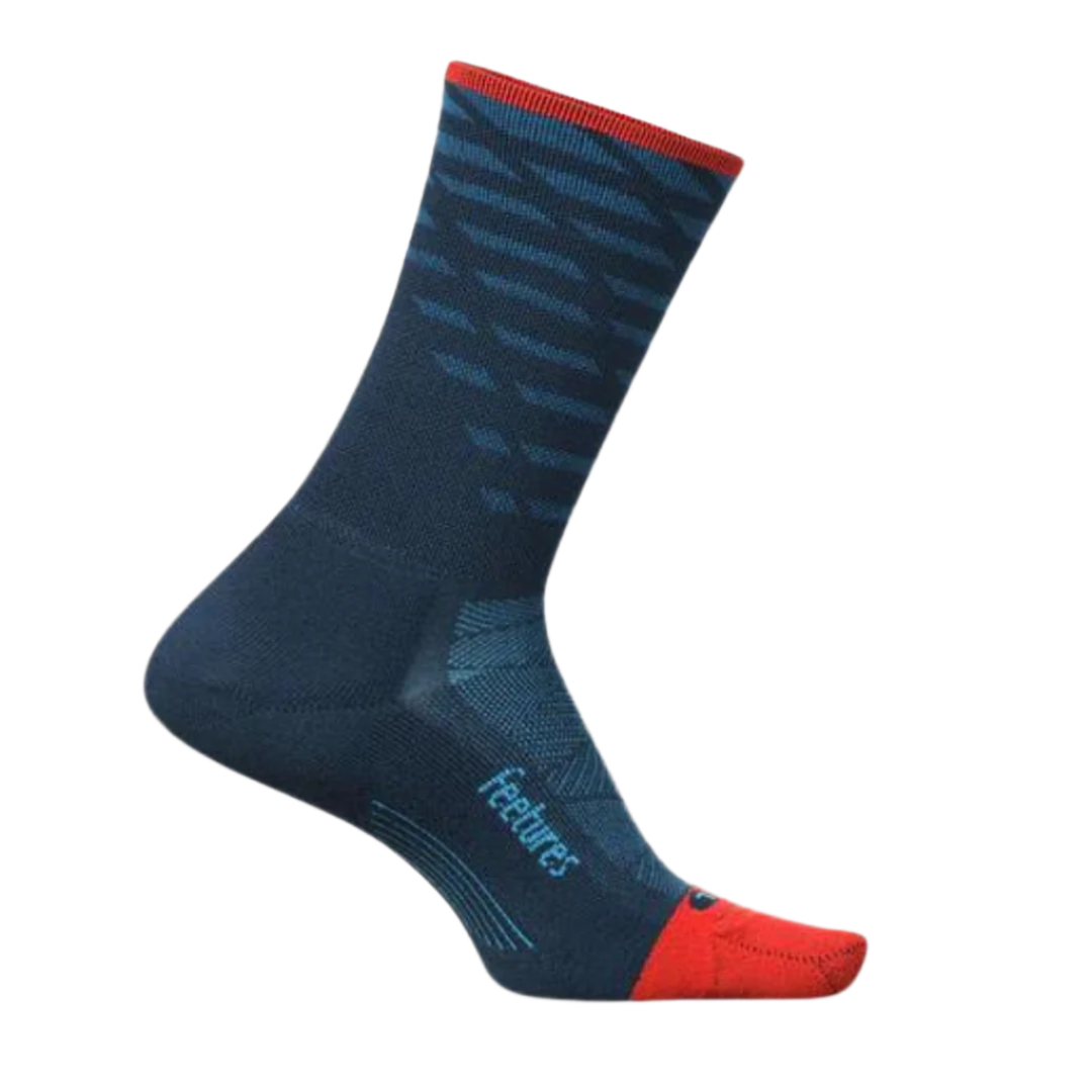 Feetures - Elite Light Cushion Mini-Crew - Tempo Blue