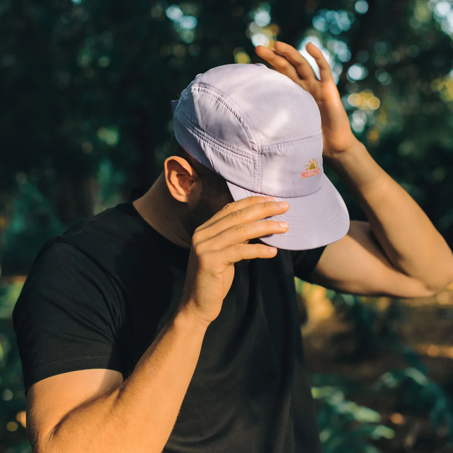 Helios-Ultralight-7-PanelSoft-Brim-Running-Cap-Lavender-life