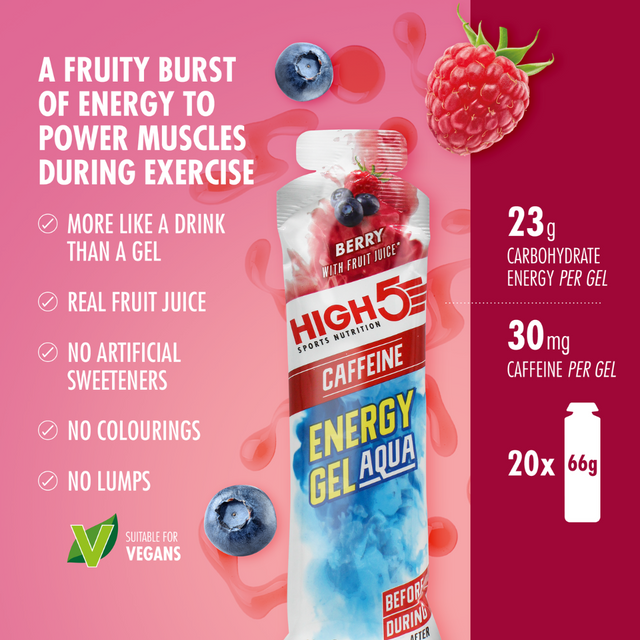 High5 - Energy Gel Aqua - Berry (with caffeine) - Nutrition