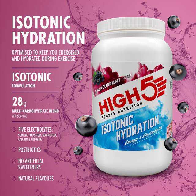 High5 - Isotonic Hydration Tub - Blackcurrant (1.23kg) - Nutrition