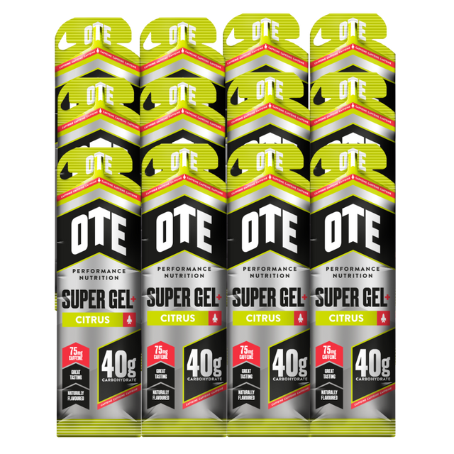 OTE - Citrus Super Gel+ Caffeine Gels - CitrusBOXOF12