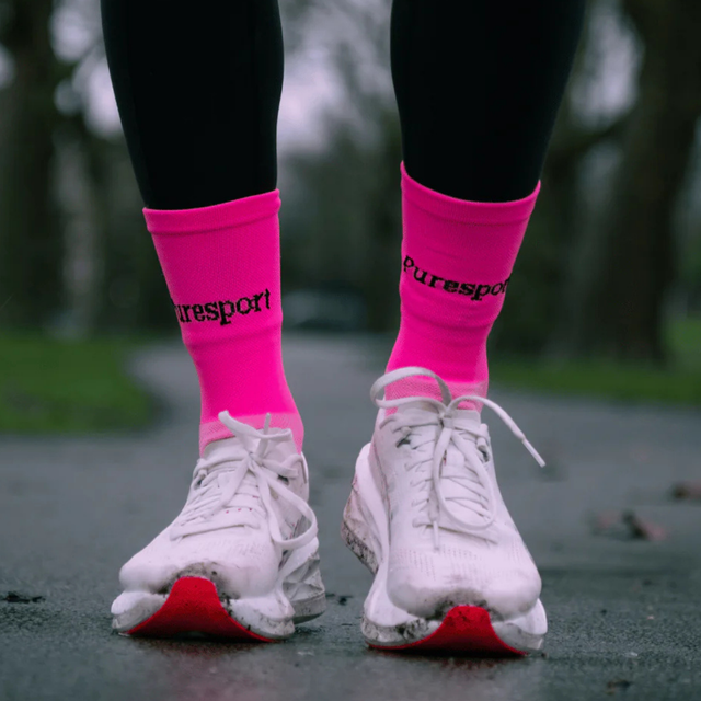 Puresport - Performance Running Socks - Pink (Front)
