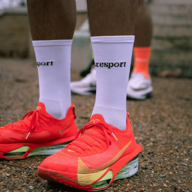 Puresport - Performance Running Socks - White (Lifestyle Side)