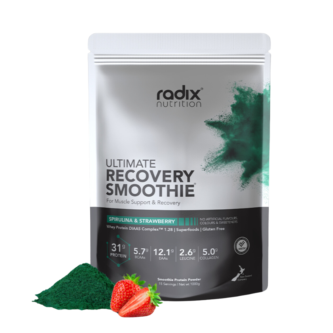 Radix Nutrition - Recovery Smoothie V2 | Whey Based - Spirulina & Strawberry