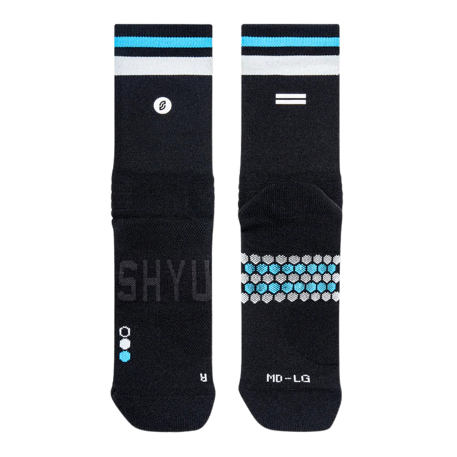 SHYU-Racing-Socks-black-slate-blue-flatlay