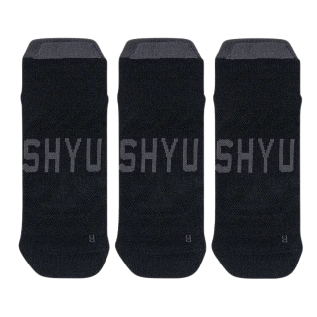 SHYU-Training-Socks-tab-3-Pack-black