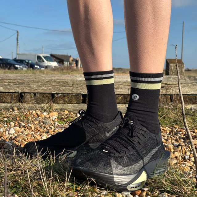 SHYU - Racing Socks - Black/Olive/Metal