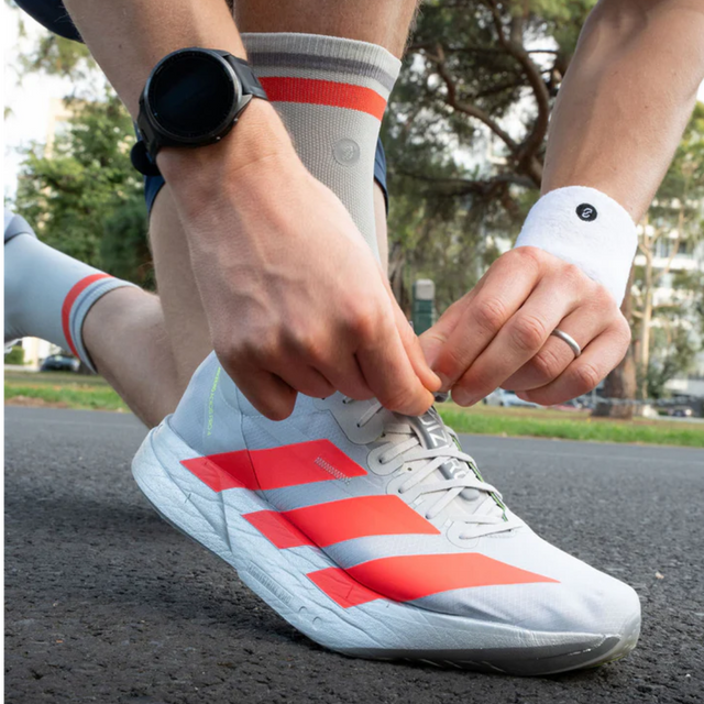 SHYU - Racing Socks - Silver/Red/Steel
