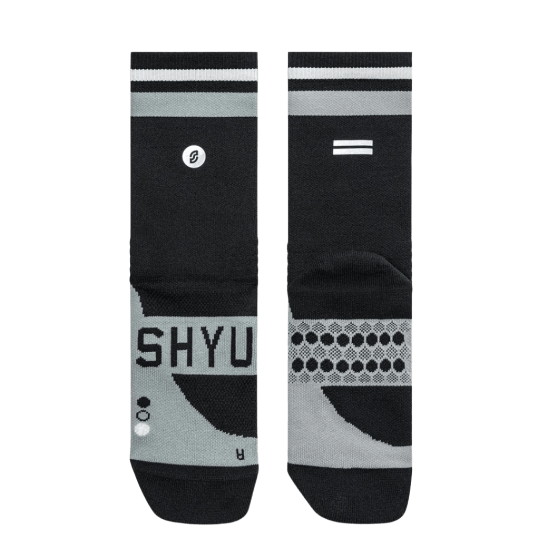 SHYU - Racing Socks - Black/Grey/White – Aid Station