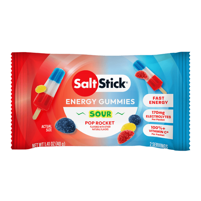 SaltStick - Energy Gummies - Sour Pop Rocket - Aid Station