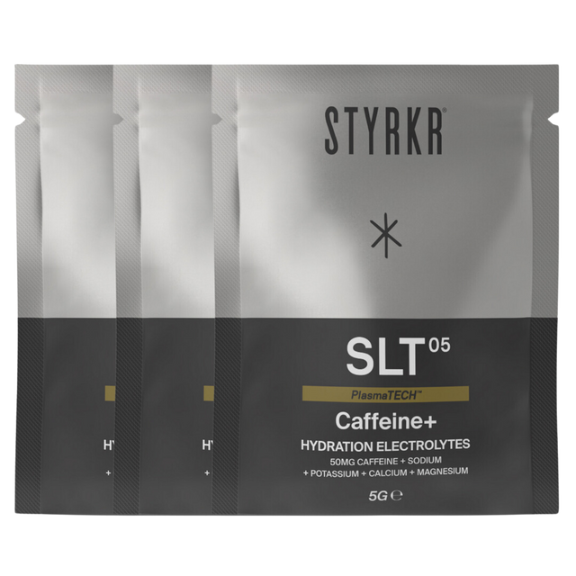 SALE | Styrkr - SLT05 Quad-Blend Electrolyte Powder Sachets - Raspberry Caffeine+ (BB 01.05.25)