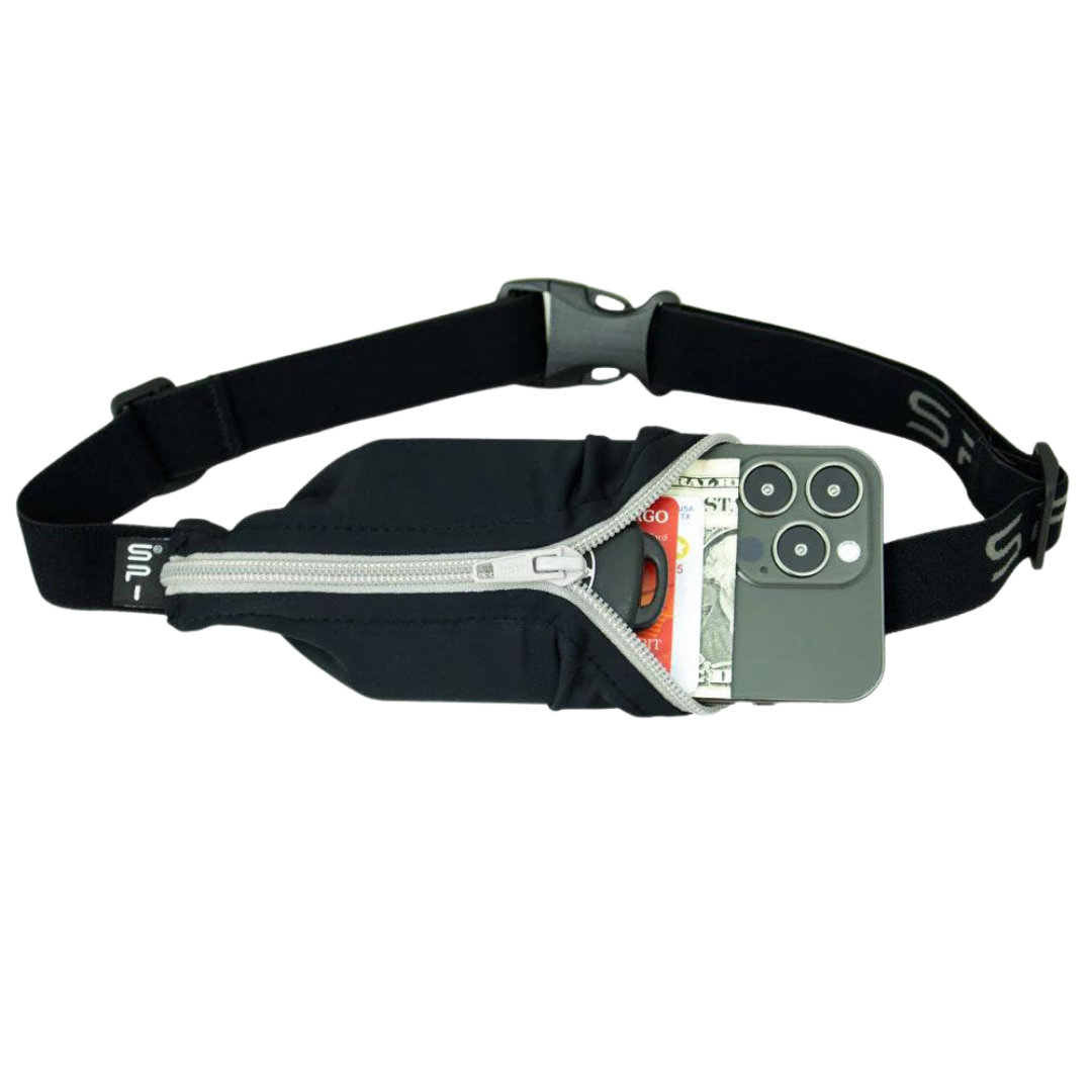 Spibelt - Original Running Belt - Black (Titanium Zip)