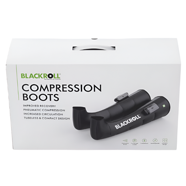 BlackRoll's black compression boots