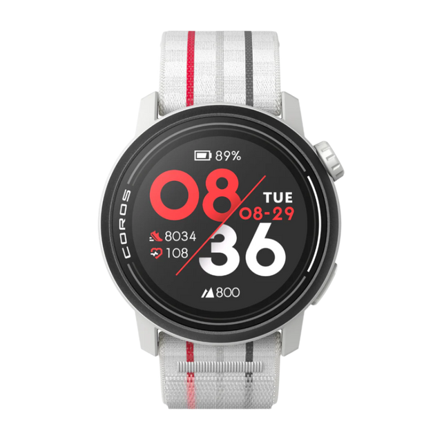 COROS - Pace 3 GPS Sport Watch - White Nylon - Face