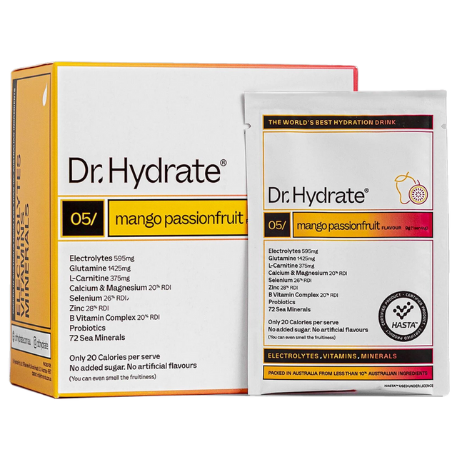 Dr. Hydrate - All-In-One Drink Sachet Box - Mango Passionfruit