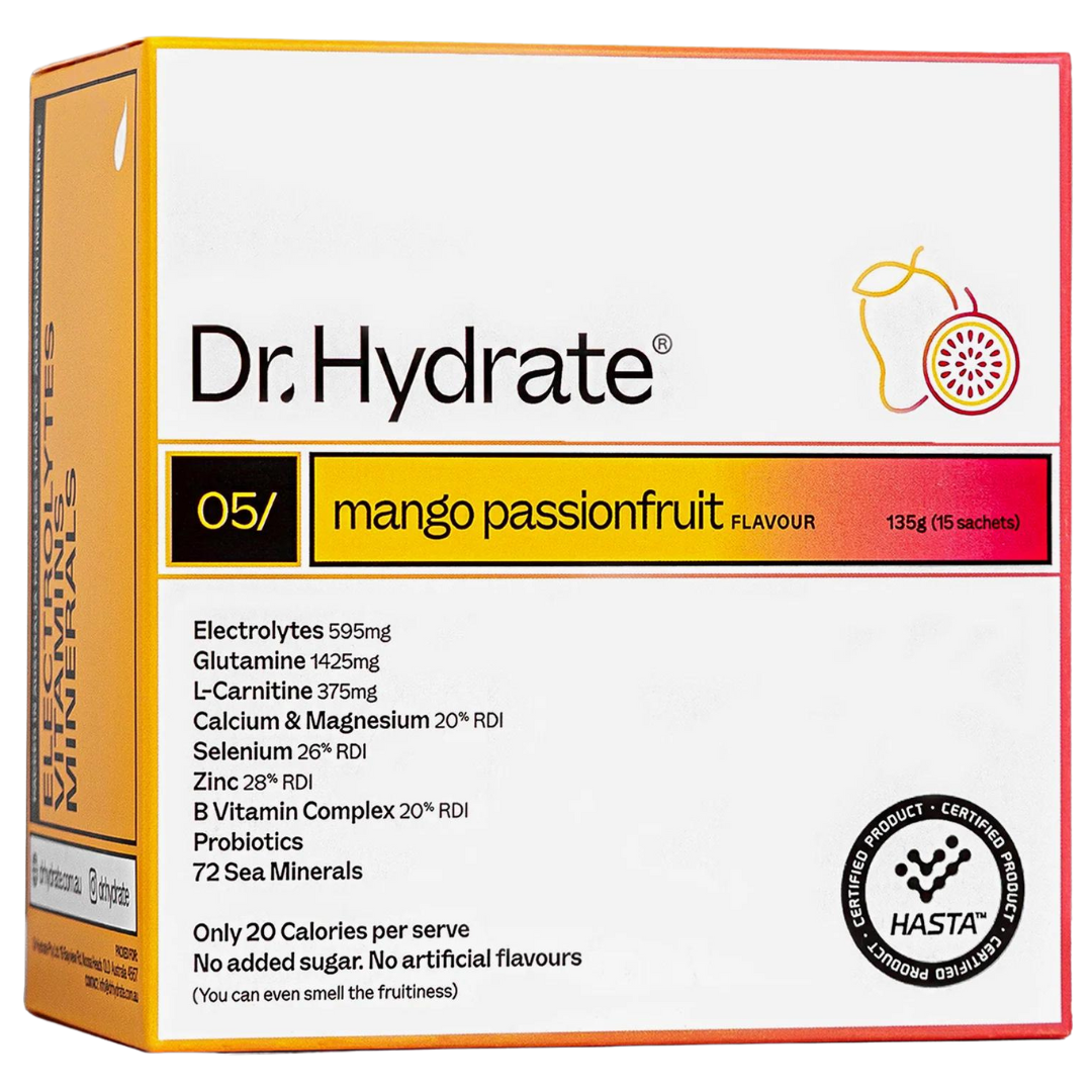 Dr. Hydrate - All-In-One Drink Sachet Box - Mango Passionfruit