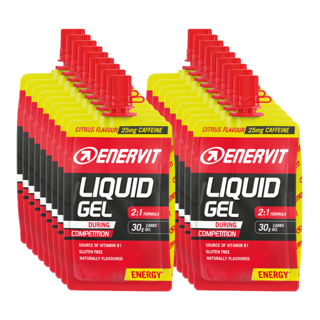 Enervit - Liquid Gel - Citrus (with caffeine) Box of 18