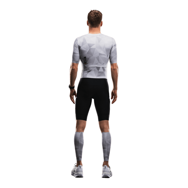 FUSION - Tempo! TWO Unisex Tri Suit - White/Grey - Aid Station