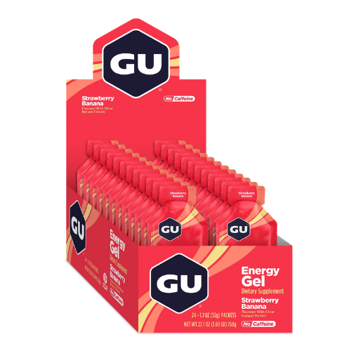 GU Energy - Energy Gels - Strawberry Banana (Box of 24)