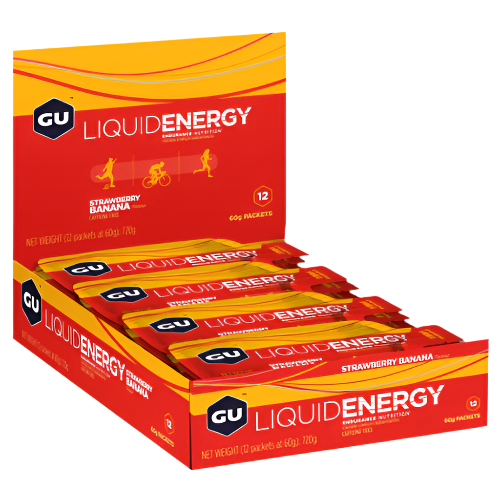 GU Energy - Liquid Energy Gel - Strawberry Banana - Box of 12