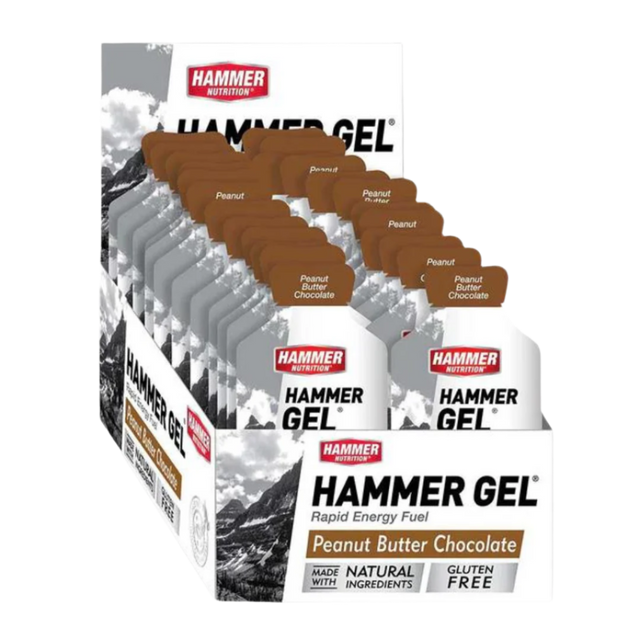 Hammer Nutrition - Energy Gels - Peanut Butter Chocolate - Box of 24