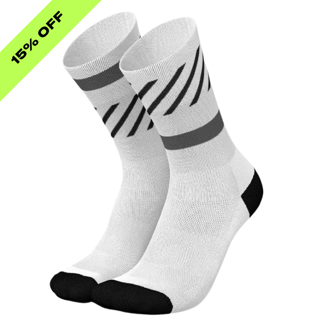 SALE - Incylence - Running Disrupts Long Sock - White