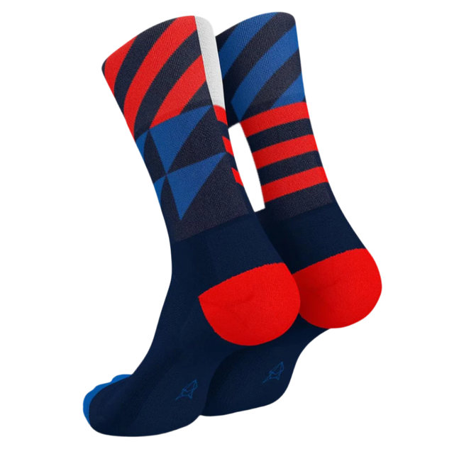 Incylence - Ultralight Elements Long Sock - Navy Blue Inferno (Back)