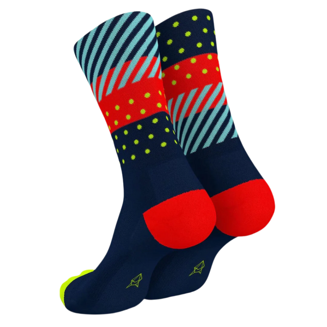 Incylence - Ultralight Wilderness Long Sock - Navy Inferno (Back)