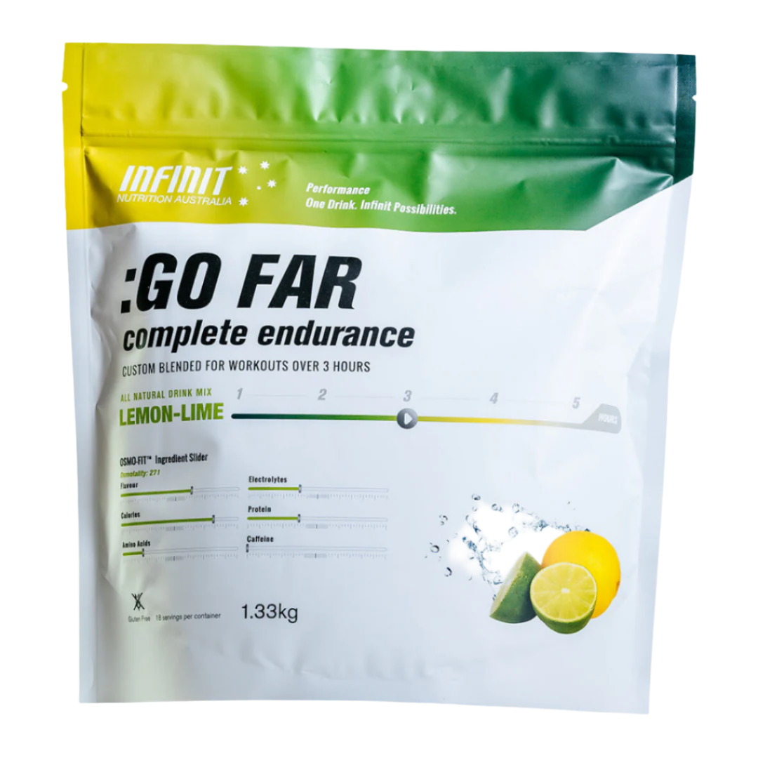 Infinit Nutrition - Go Far Drink Mix Bag - Lemon Lime