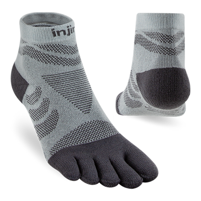 Injinji - Women's Ultra Run Mini-Crew - Slate (Heel)