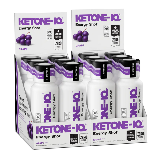 Ketone-IQ - Caffeine Shot - Grape (Pack of 12)